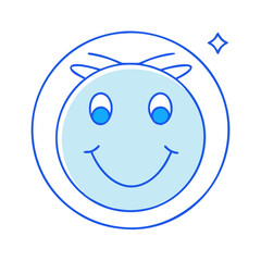 happy face icon, happy face vector illustration-simple illustration of happy face, perfect for happy face logos and icons