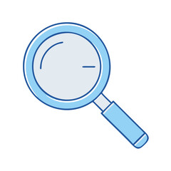 magnifying glass icon, magnifying glass vector illustration-simple illustration of magnifying glass, perfect for magnifying glass logos and icons