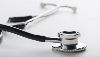 stethoscope on a white background