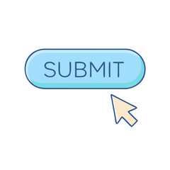 submit button icon, submit button vector illustration-simple illustration of submit button, perfect for submit button logos and icons