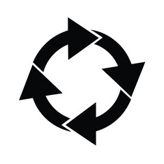 vector illustration of a recycling symbol