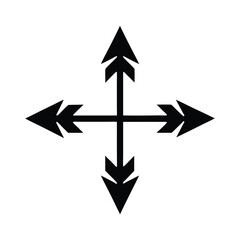 red and black arrows