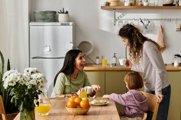 Celebrating family moments in a modern apartment filled with love and laughter