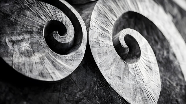 Monochrome artistic shot of black and white beff studio photography minimalist environment close-up abstract concept