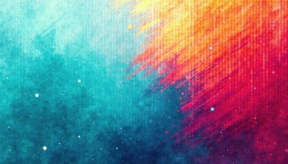 Abstract background with multicolored brushes, turqoise, brush strokes