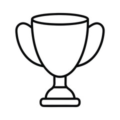 gold cup isolated on white