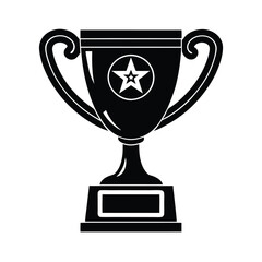 gold cup isolated on white