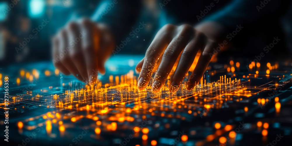 Poster ai transforming business intelligence with interactive data visualization for competitive insights