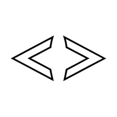 black and white arrows