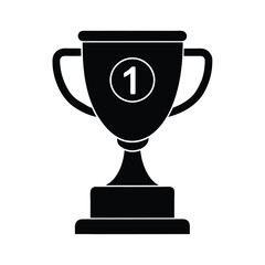 gold cup isolated on white background