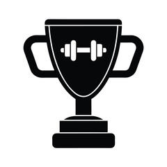 gold trophy cup isolated