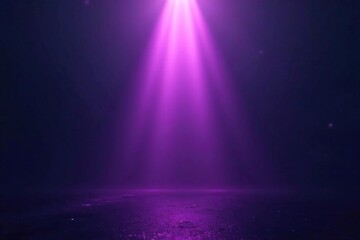 Rays of light pierce the blackness, striking a purple hue, dark, beams