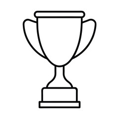 gold cup isolated on white background