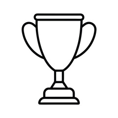 gold cup isolated on white background