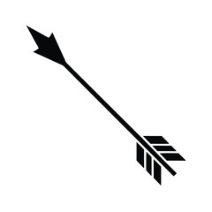 vector illustration of a black and white arrow