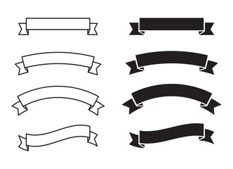 set of vintage ribbons