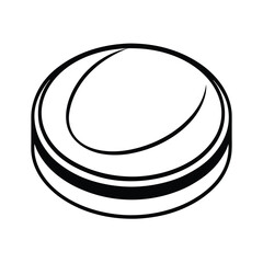 vector illustration of a silver medal