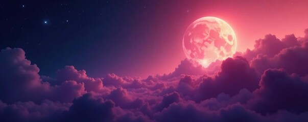Fototapeta premium Softly glowing mist envelops a distant planet, nebula, otherworldly