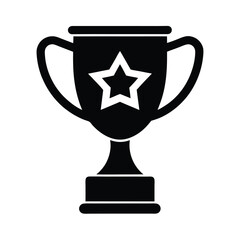 gold cup isolated on white background