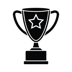 gold cup isolated on white background