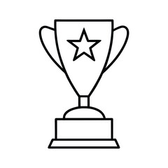 gold cup isolated on white