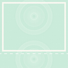 Blank with watermark pattern for bills diploma and protected document, pattern bills and diploma, certification guarantee authorization protected, document design, security paper, vector illustration