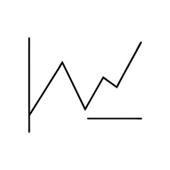graph icon on a white background