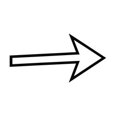 black arrow icon