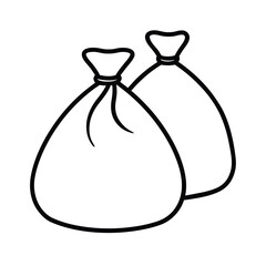 money bag with money