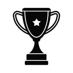 trophy cup isolated on white