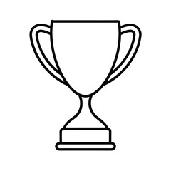 gold cup isolated on white background