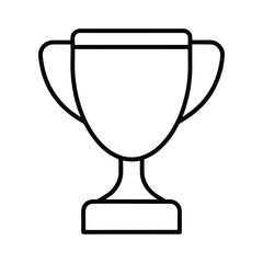 gold cup isolated on white background