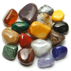 Collection of Polished Mineral Stones Precious Rock Assortment Gemstones Crystal Beauty and Variety