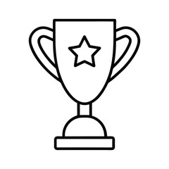 gold trophy cup icon