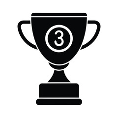 gold cup isolated on white