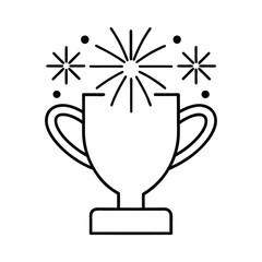 gold trophy cup icon