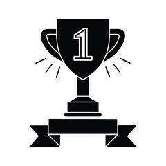 gold trophy cup icon