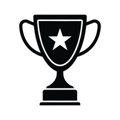 gold cup isolated on white background