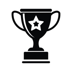 gold cup isolated on white background