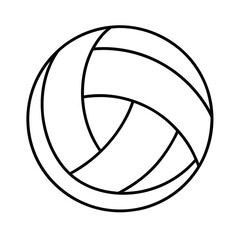 vector illustration of a volleyball