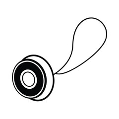 black and white vector illustration of a target