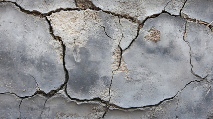 Obraz premium Close Up of Cracked Dry Soil Texture