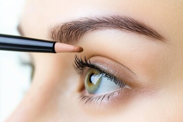 Close-up Eye Makeup Application