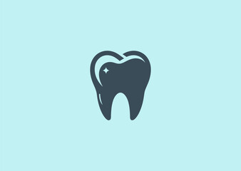 A clean and modern tooth logo symbolizing dental care, health, and hygiene with a sleek, professional design.