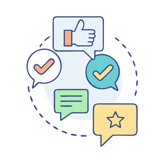 feedback icon, feedback vector illustration-simple illustration of feedback, perfect for feedback logos and icons