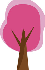 vector illustration of a cute tree