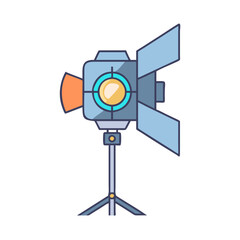 studio light icon, studio light vector illustration-simple illustration of studio light, perfect for studio light logos and icons