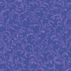 Elegant Purple Floral Pattern Background Design for Digital Paper and Decorative Surface Projects