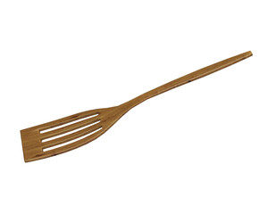 wooden fork isolated on white