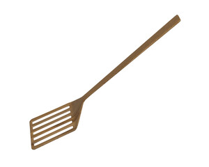 Stainless Steel Slotted Spatula isolated on white background